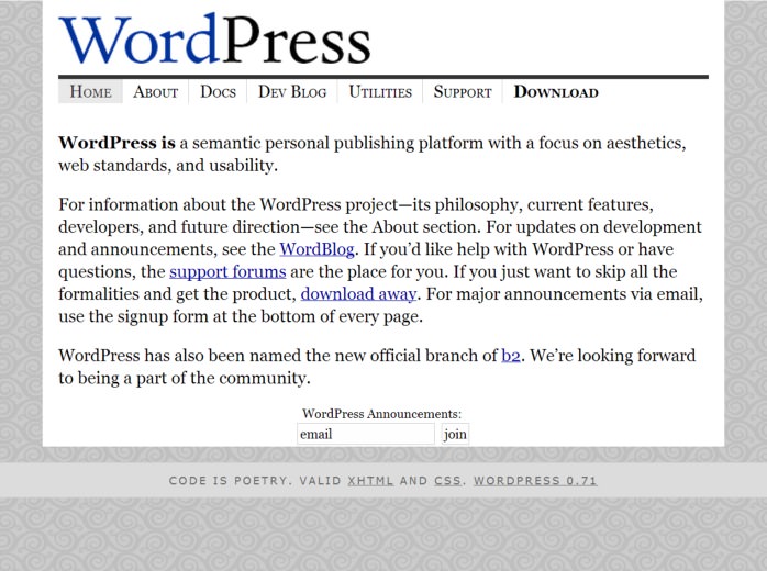 wordpress 2003