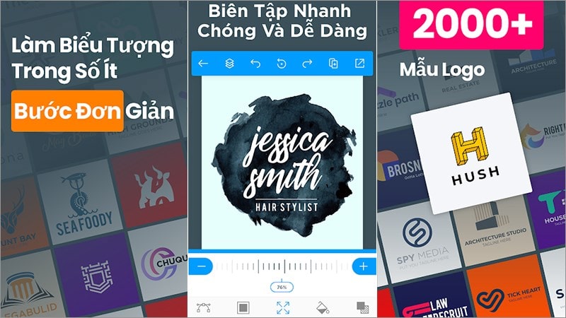 Phần mềm app ứng dụng tạo làm thiết kế logo trên điện thoại miễn phí